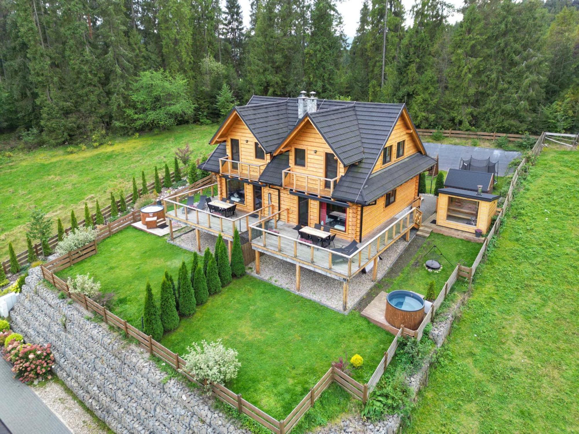 Lk Resort Lapsze Domy Z Prywatna Balia I Sauna Lapsze Niżne Exterior foto